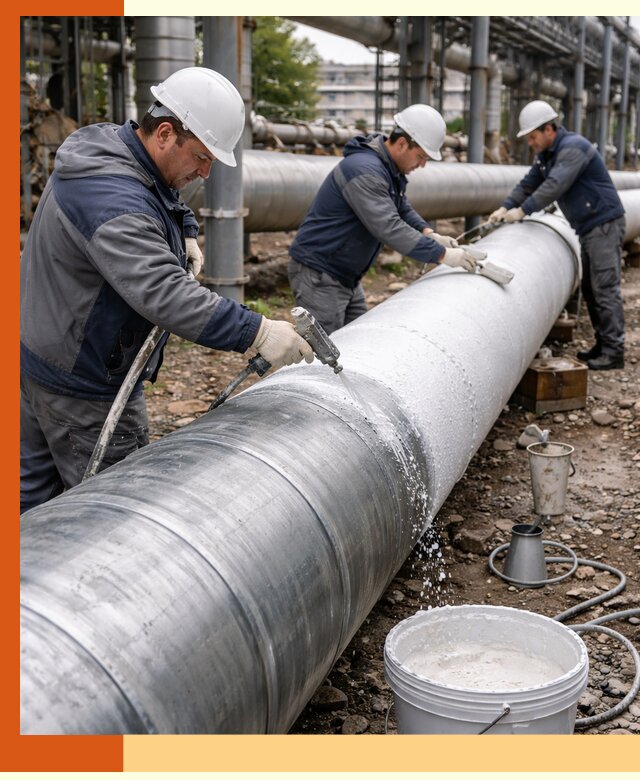 Утепление теплотрассы жидкой теплоизоляцией в волжском